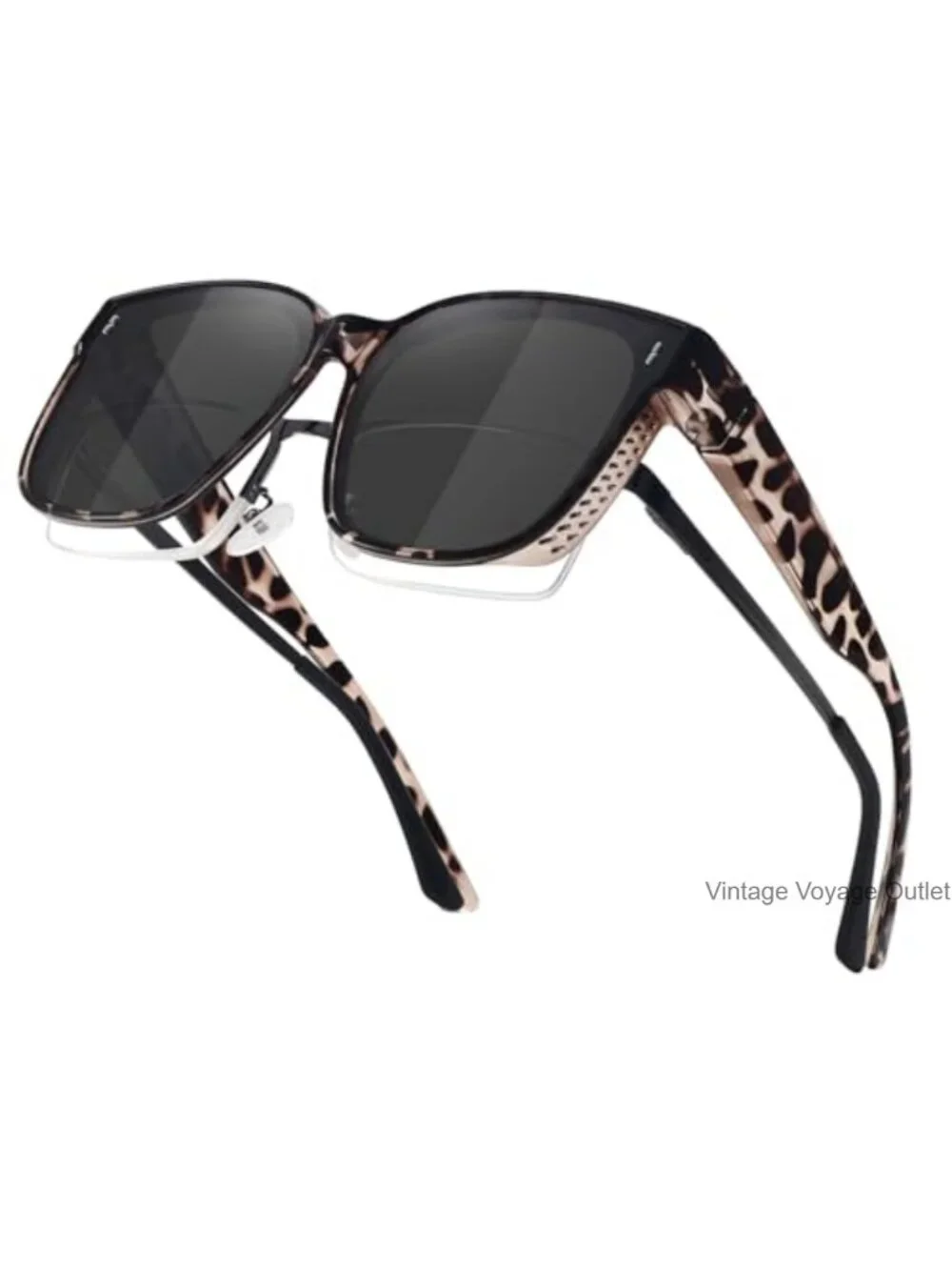 Women's Square Polarized Fit Over Glasses Sunglasses UV400 Oversized Large
